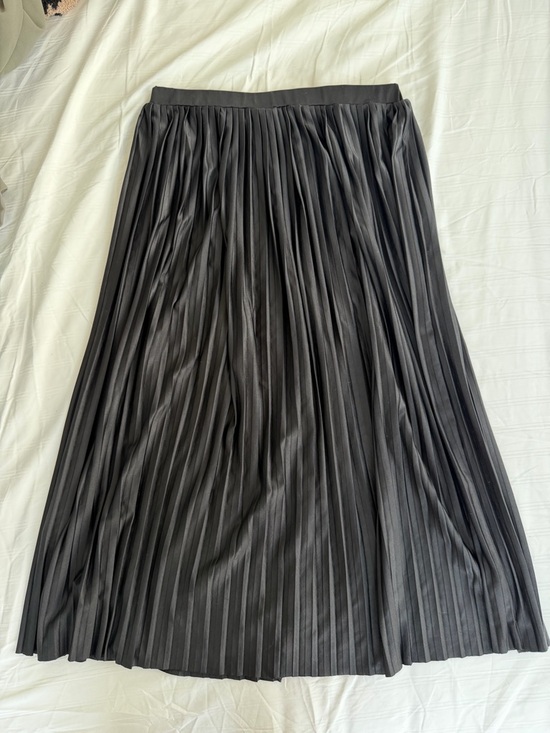 twik Dresses & Skirts - Black Pleated Midi Skirt from Simons
